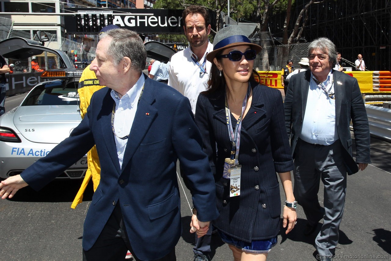 GP MONACO, 26.05.2013- Gara, Jean Todt (FRA), President FIA with sua moglie Michelle Yeoh