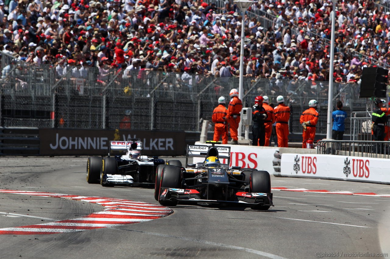 GP MONACO, 26.05.2013- Gara, Esteban Gutierrez (MEX), Sauber F1 Team C32 