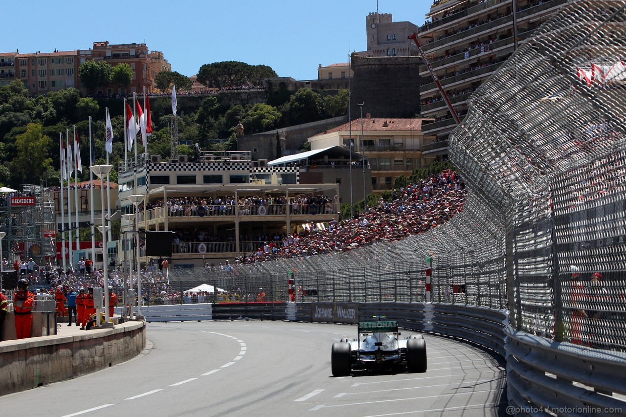 GP MONACO, 26.05.2013- Gara, Lewis Hamilton (GBR) Mercedes AMG F1 W04 