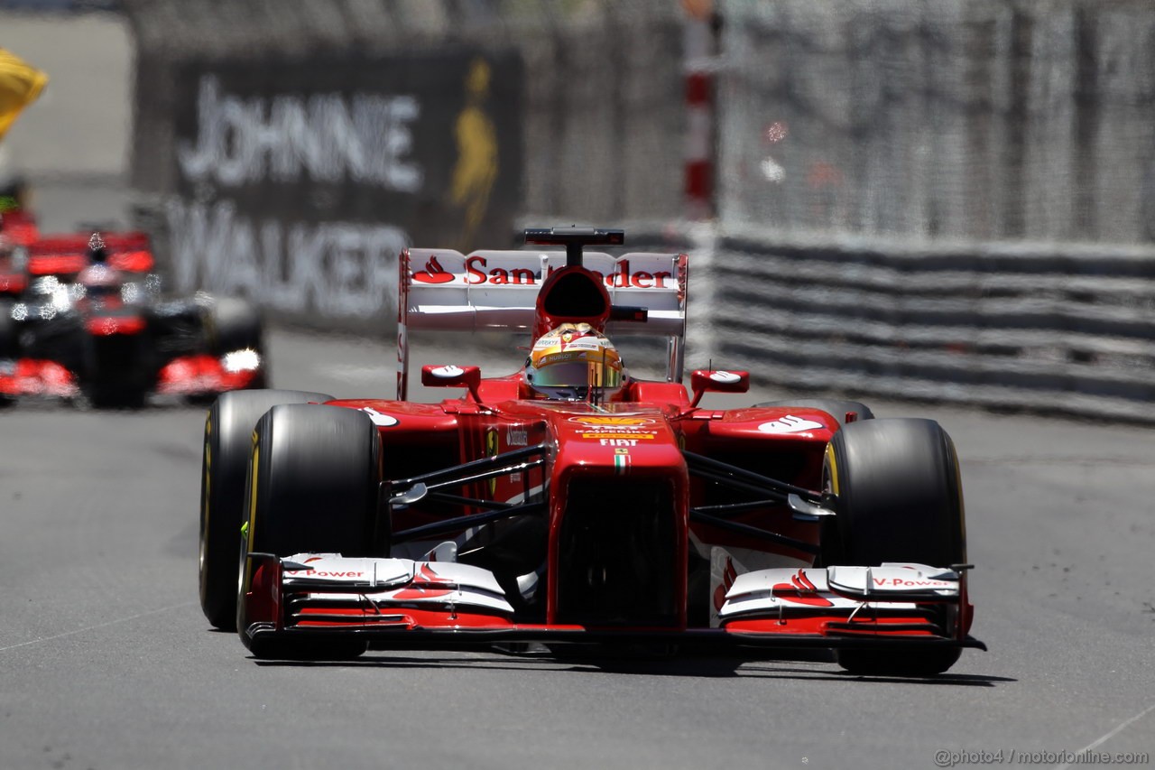 GP MONACO, 26.05.2013- Gara, Fernando Alonso (ESP) Ferrari F138 