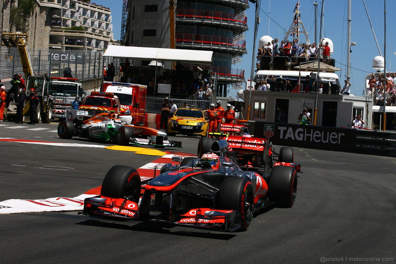 GP MONACO, 26.05.2013- Gara, Jenson Button (GBR) McLaren Mercedes MP4-28 