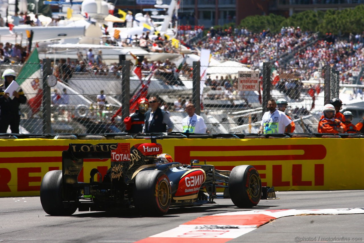 GP MONACO, 26.05.2013- Gara, Kimi Raikkonen (FIN) Lotus F1 Team E21 