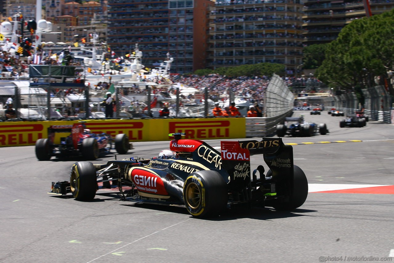 GP MONACO, 26.05.2013- Gara, Romain Grosjean (FRA) Lotus F1 Team E21 