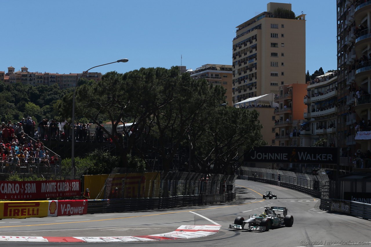 GP MONACO, 26.05.2013- Gara, Nico Rosberg (GER) Mercedes AMG F1 W04 