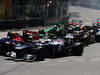 GP MONACO, 26.05.2013- Gara, Valtteri Bottas (FIN), Williams F1 Team FW35 e Daniel Ricciardo (AUS) Scuderia Toro Rosso STR8 