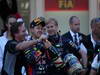 GP MONACO, 26.05.2013- Gara, Christian Horner (GBR), Red Bull Racing, Sporting Director e secondo Sebastian Vettel (GER) Red Bull Racing RB9 