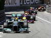 GP MONACO, 26.05.2013- Gara, Lewis Hamilton (GBR) Mercedes AMG F1 W04 davanti a Sebastian Vettel (GER) Red Bull Racing RB9 