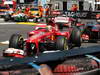 GP MONACO, 26.05.2013- Gara, Fernando Alonso (ESP) Ferrari F138 e Sergio Perez (MEX) McLaren MP4-28 