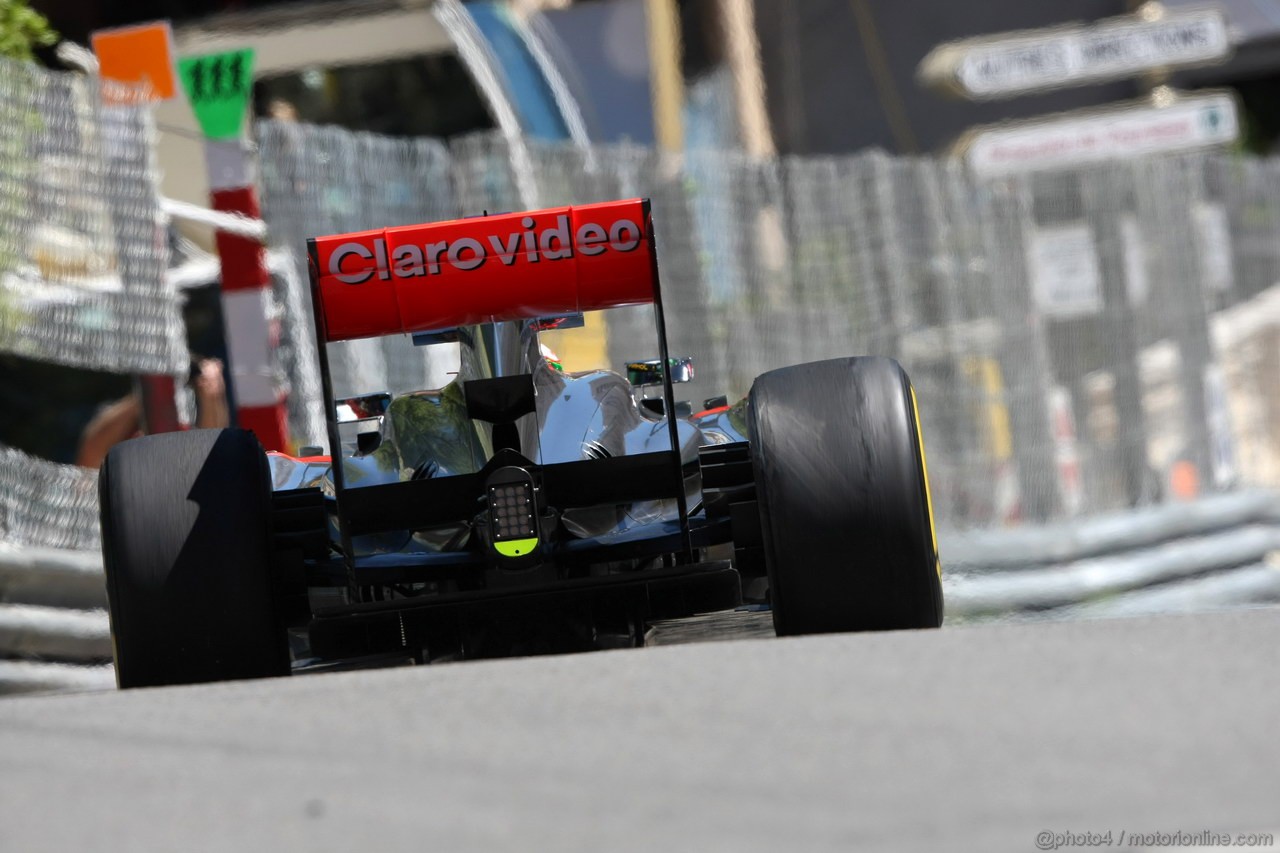 GP MONACO, 23.05.2013- Prove Libere 1, Jenson Button (GBR) McLaren Mercedes MP4-28 