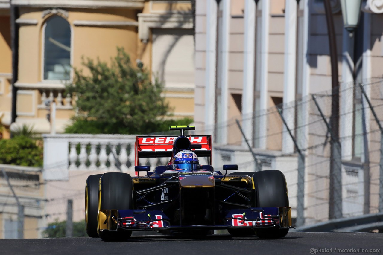 GP MONACO, 23.05.2013- Prove Libere 1, Daniel Ricciardo (AUS) Scuderia Toro Rosso STR8 