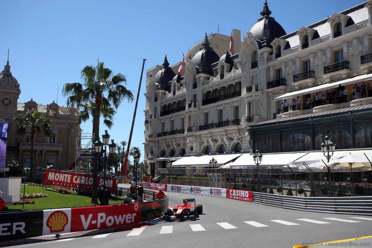 GP MONACO, 23.05.2013- Prove Libere 1, Max Chilton (GBR), Marussia F1 Team MR02 