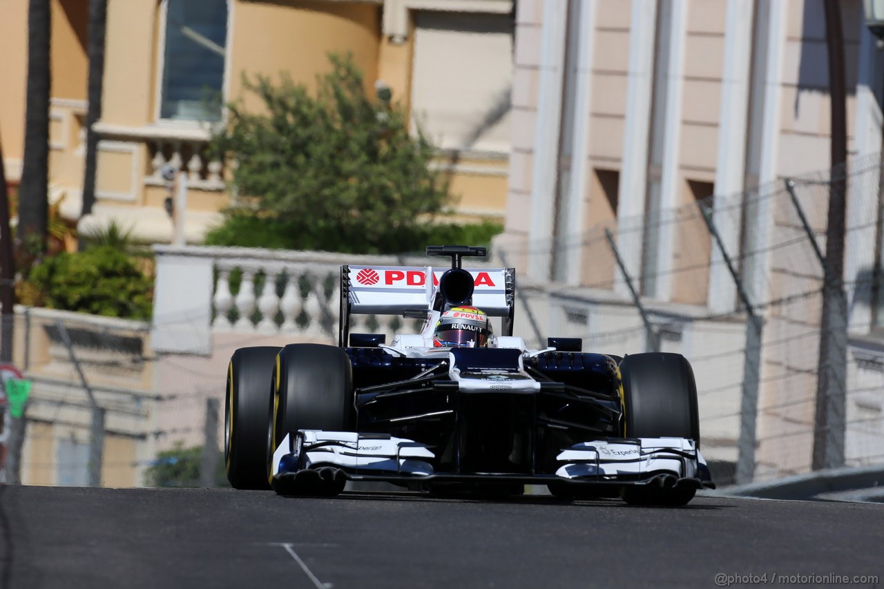 GP MONACO, 23.05.2013- Prove Libere 1, Pastor Maldonado (VEN) Williams F1 Team FW35 