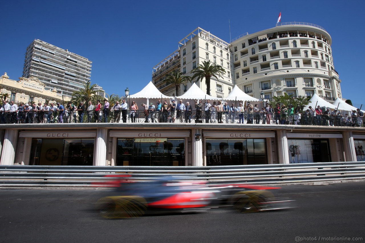 GP MONACO, 23.05.2013- Prove Libere 1, Jenson Button (GBR) McLaren Mercedes MP4-28 