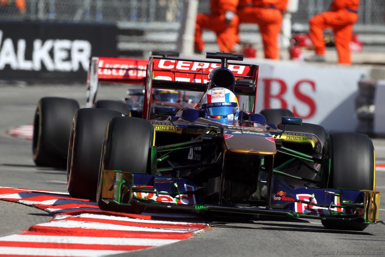 GP MONACO, 23.05.2013- Prove Libere 1, Jean-Eric Vergne (FRA) Scuderia Toro Rosso STR8 