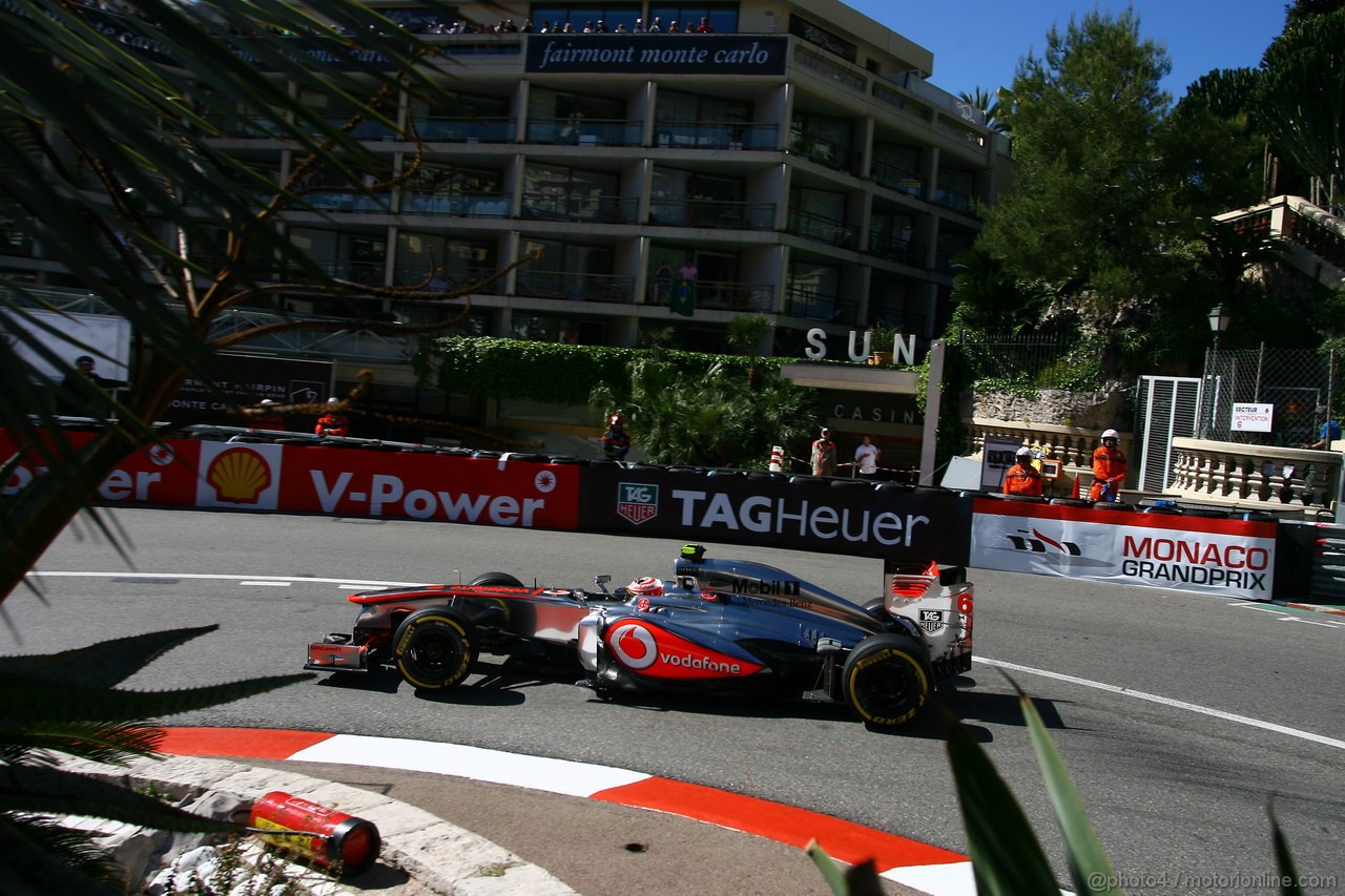 GP MONACO, 23.05.2013- Prove Libere 1, Sergio Perez (MEX) McLaren MP4-28 