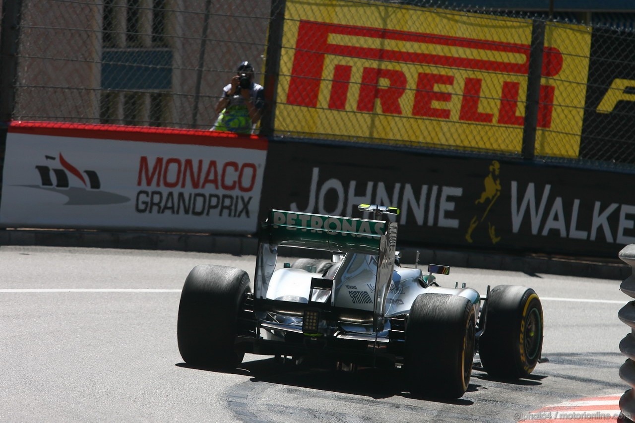 GP MONACO, 23.05.2013- Prove Libere 1, Lewis Hamilton (GBR) Mercedes AMG F1 W04 