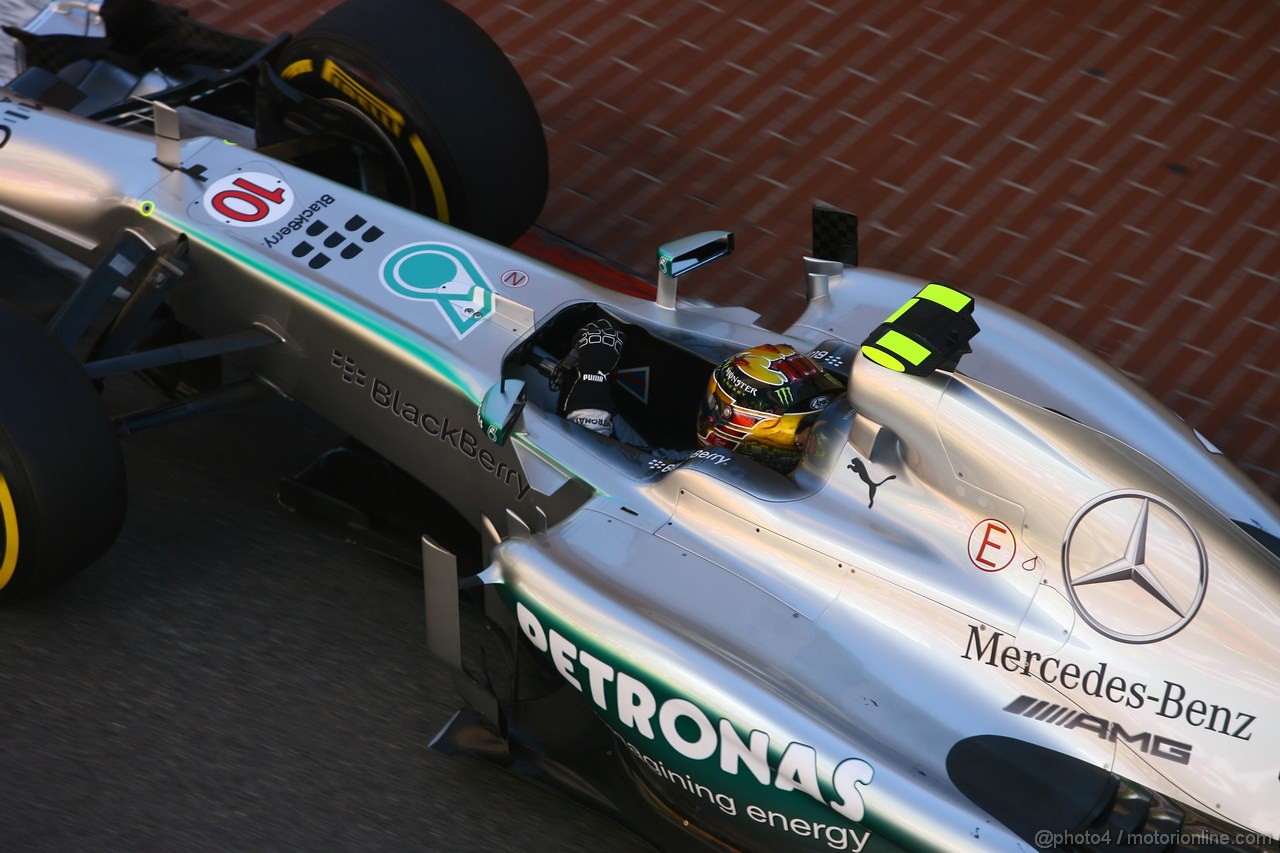 GP MONACO, 23.05.2013- Prove Libere 1, Lewis Hamilton (GBR) Mercedes AMG F1 W04 