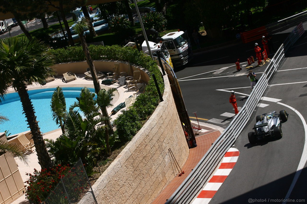 GP MONACO, 23.05.2013- Prove Libere 1, Nico Rosberg (GER) Mercedes AMG F1 W04 