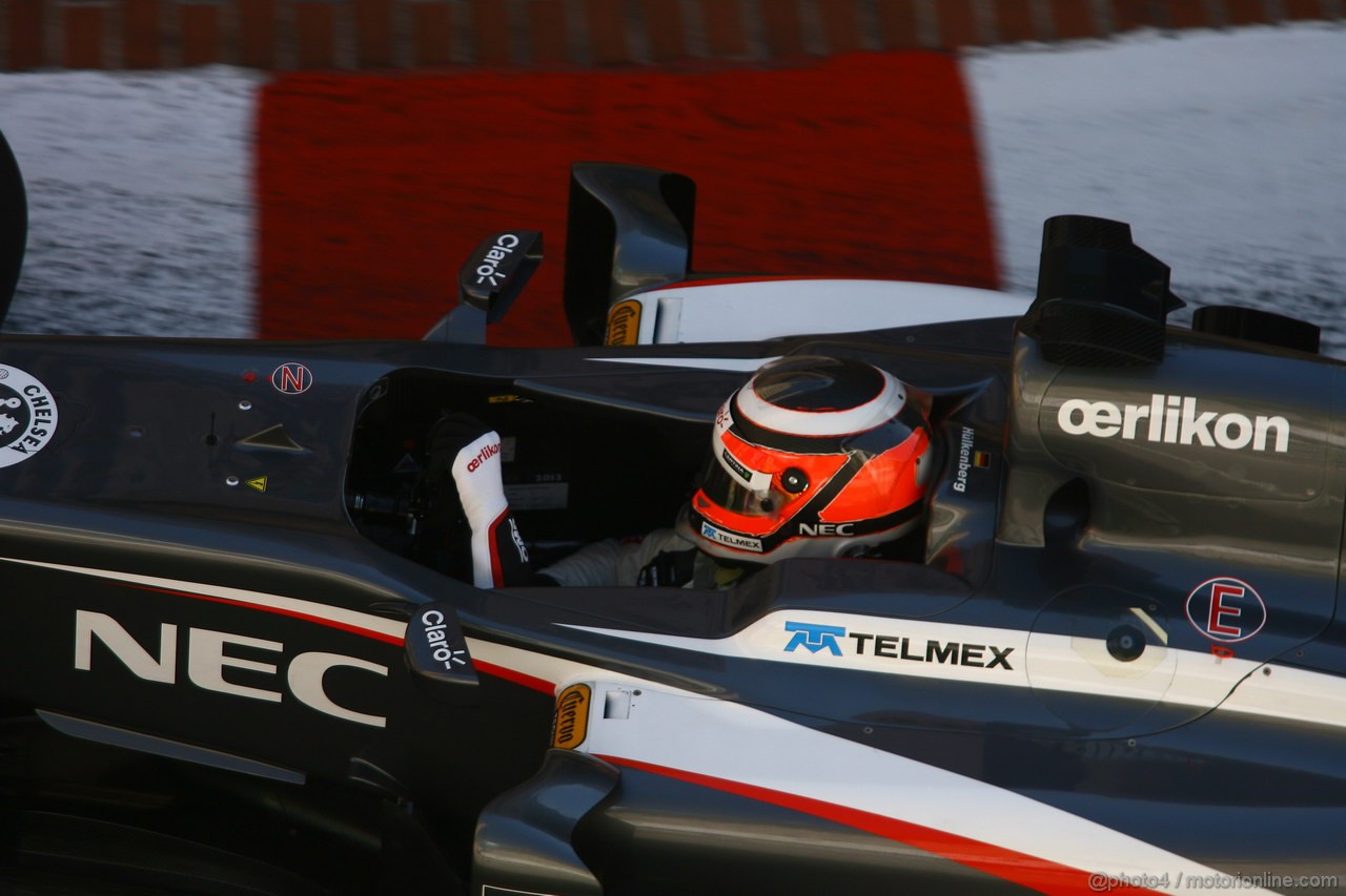 GP MONACO, 23.05.2013- Prove Libere 1, Nico Hulkenberg (GER) Sauber F1 Team C32 