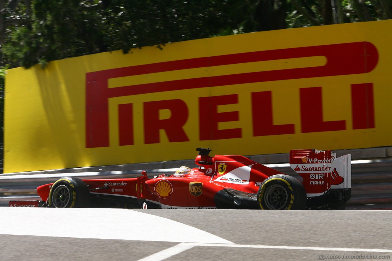 GP MONACO, 23.05.2013- Prove Libere 1, Fernando Alonso (ESP) Ferrari F138 