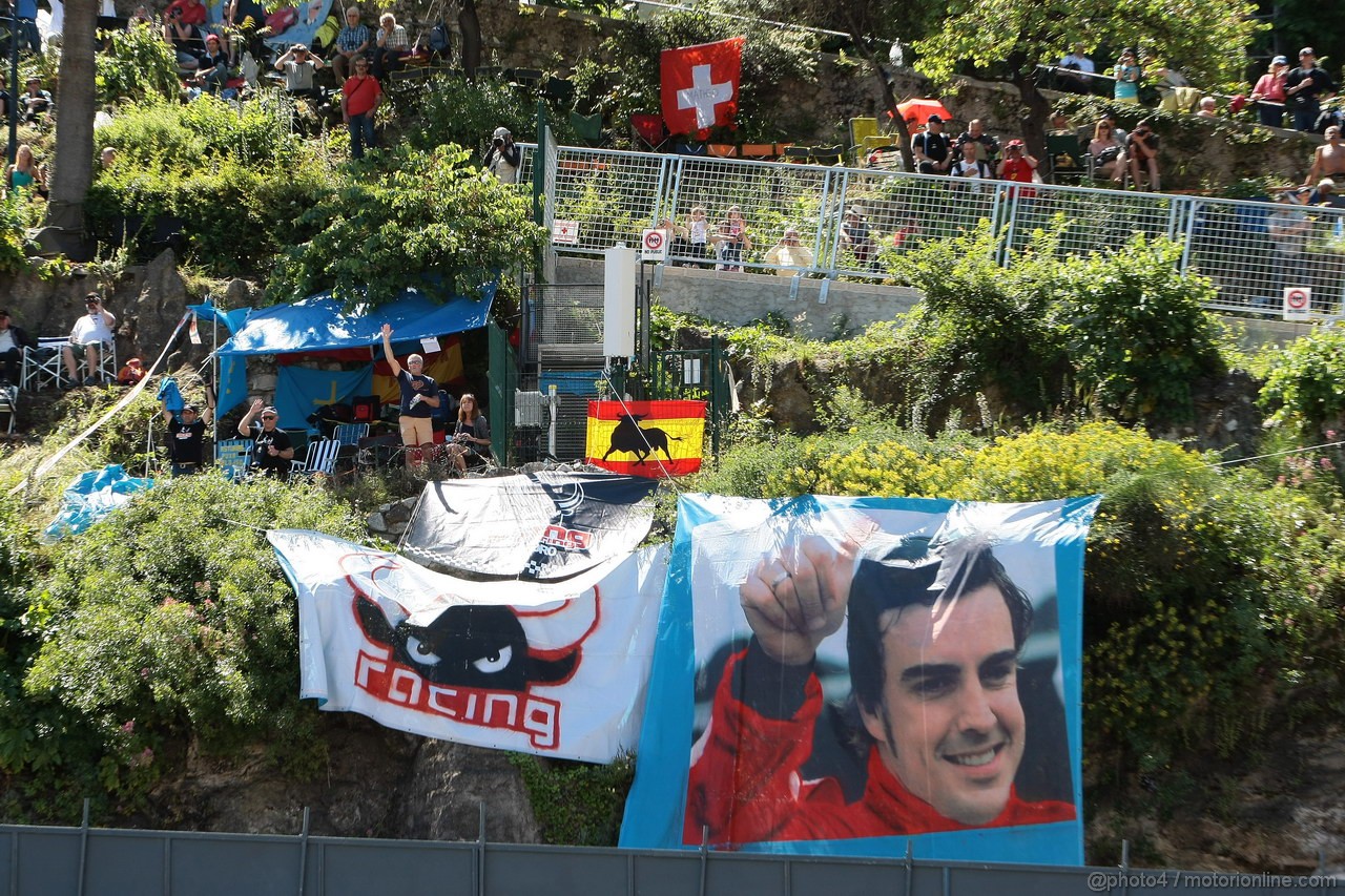 GP MONACO, 23.05.2013- Prove Libere 1, Fans