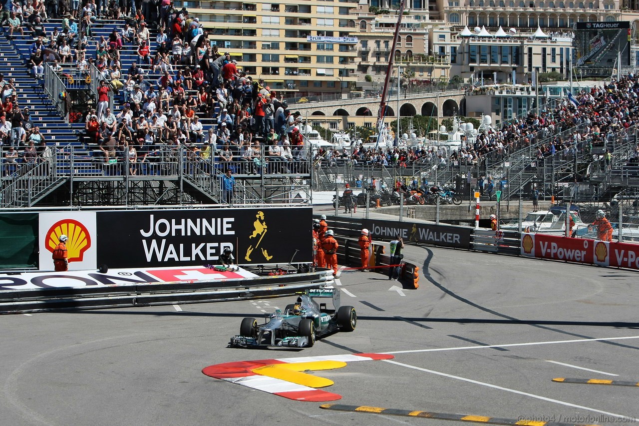 GP MONACO, 23.05.2013- Prove Libere 1, Lewis Hamilton (GBR) Mercedes AMG F1 W04 