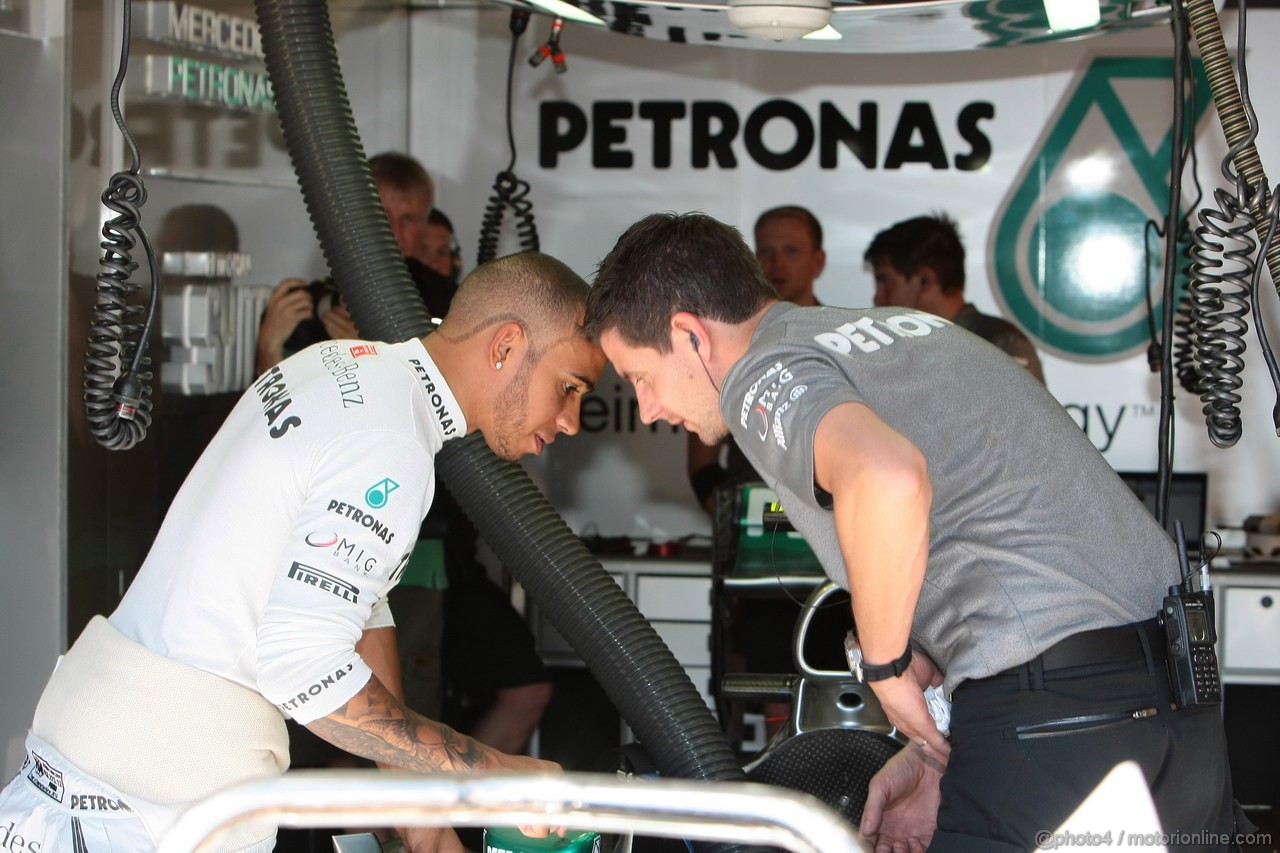 GP MONACO, 23.05.2013- Prove Libere 1, Lewis Hamilton (GBR) Mercedes AMG F1 W04 