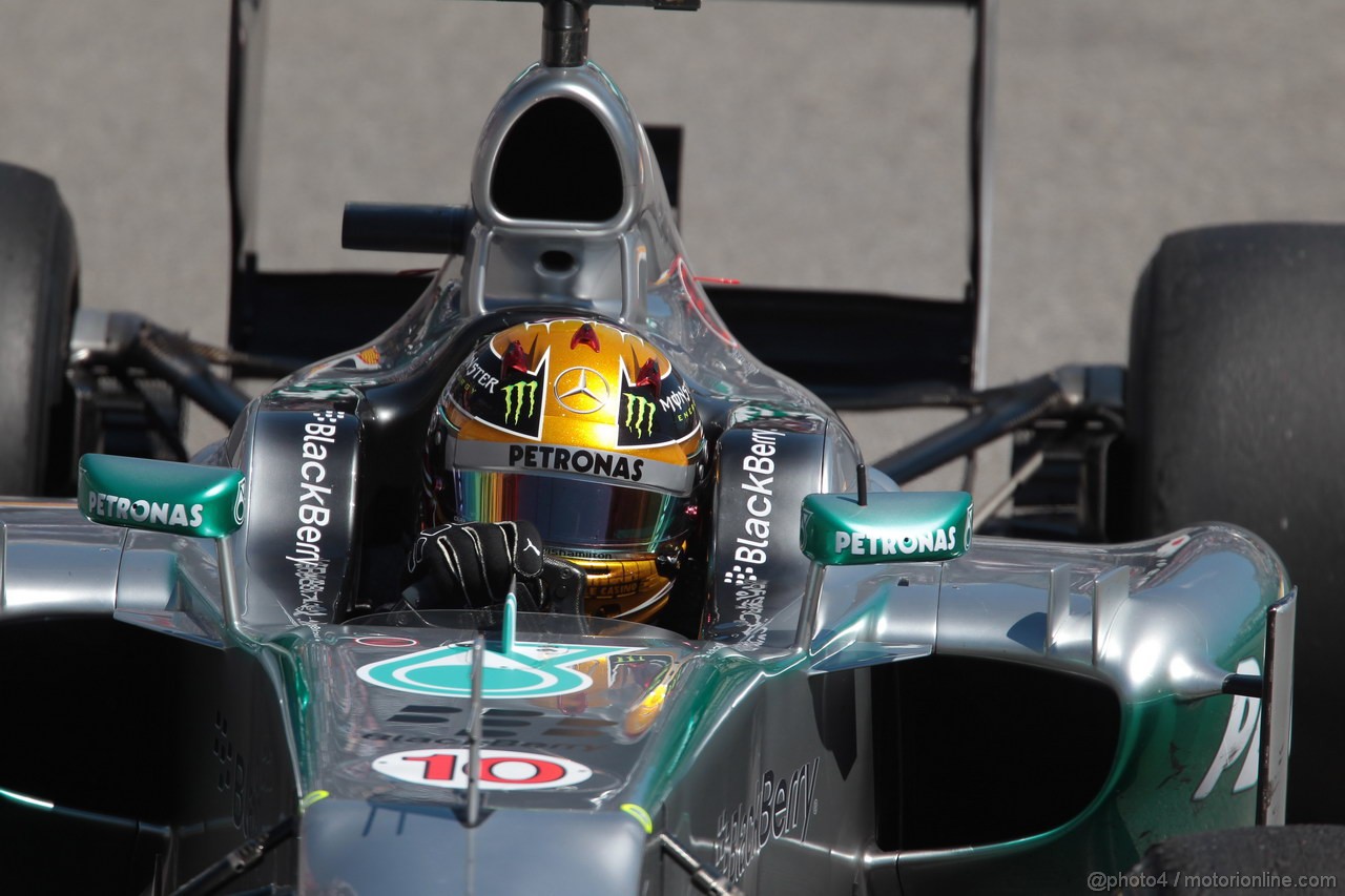 GP MONACO, 23.05.2013- Prove Libere 1, Lewis Hamilton (GBR) Mercedes AMG F1 W04 