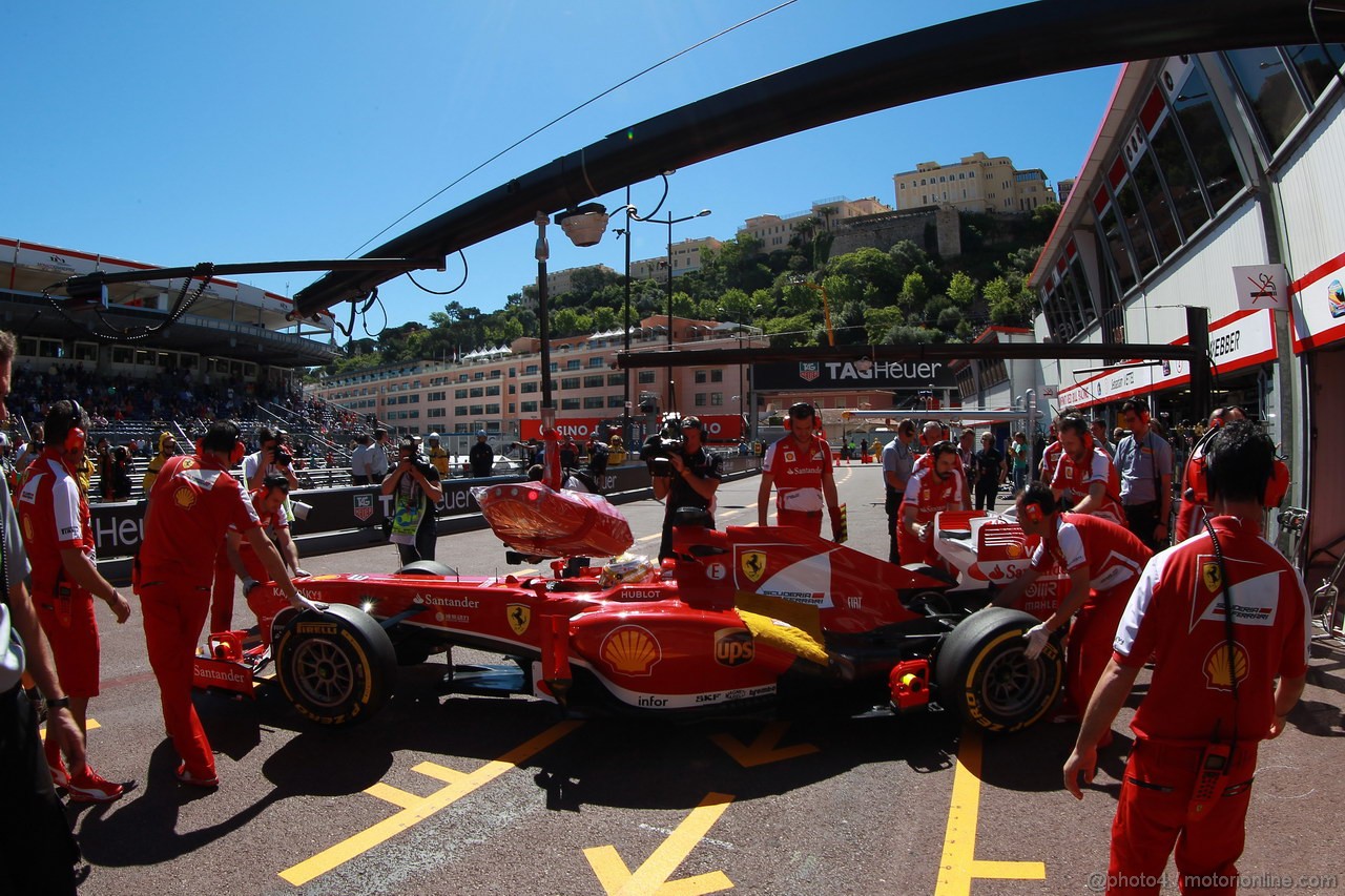 GP MONACO, 23.05.2013- Prove Libere 1, Fernando Alonso (ESP) Ferrari F138 
