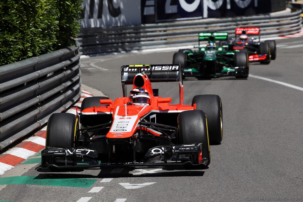 GP MONACO, 23.05.2013- Prove Libere 1, Max Chilton (GBR), Marussia F1 Team MR02 