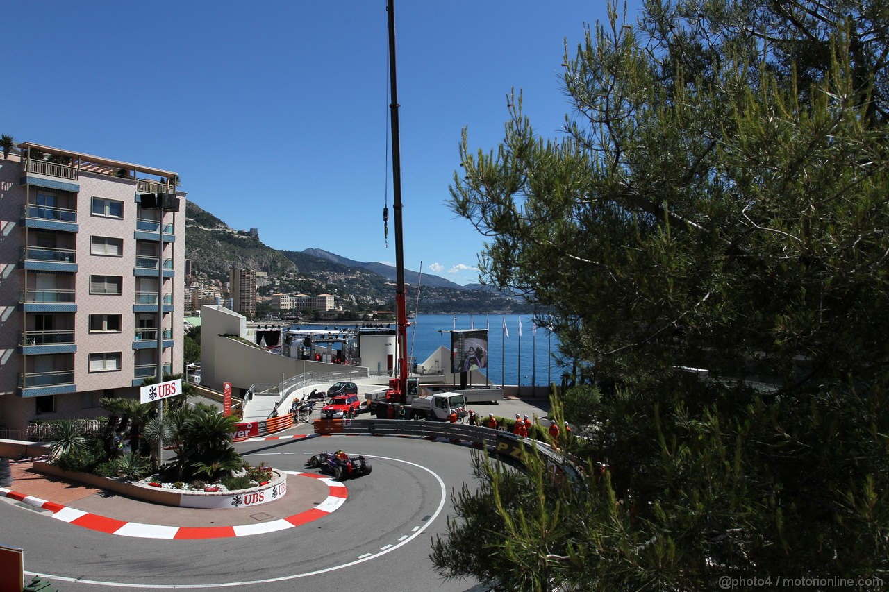 GP MONACO, 23.05.2013- Prove Libere 1, Mark Webber (AUS) Red Bull Racing RB9 