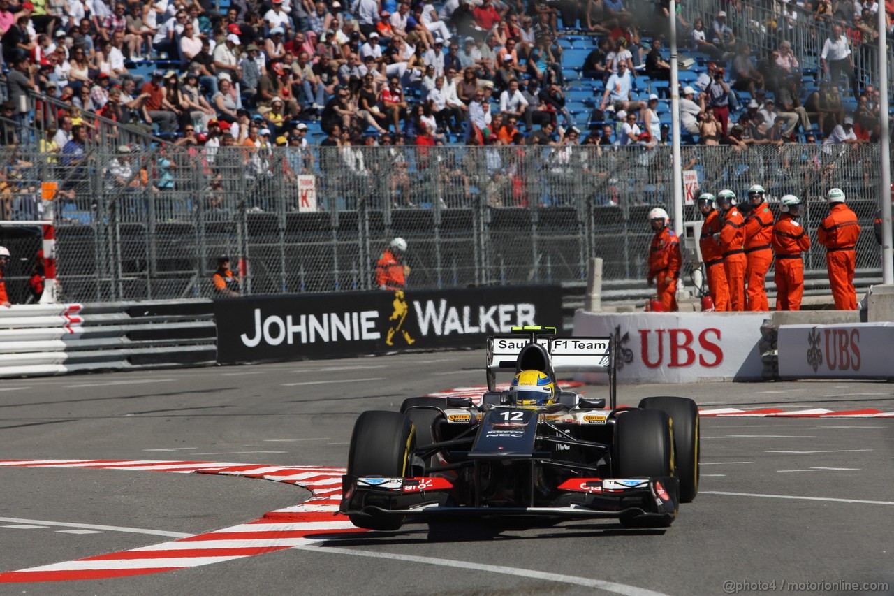 GP MONACO, 23.05.2013- Prove Libere 1, Esteban Gutierrez (MEX), Sauber F1 Team C32 