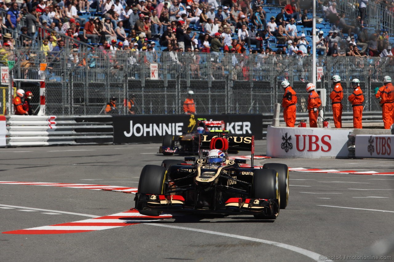 GP MONACO, 23.05.2013- Prove Libere 1, Romain Grosjean (FRA) Lotus F1 Team E21 