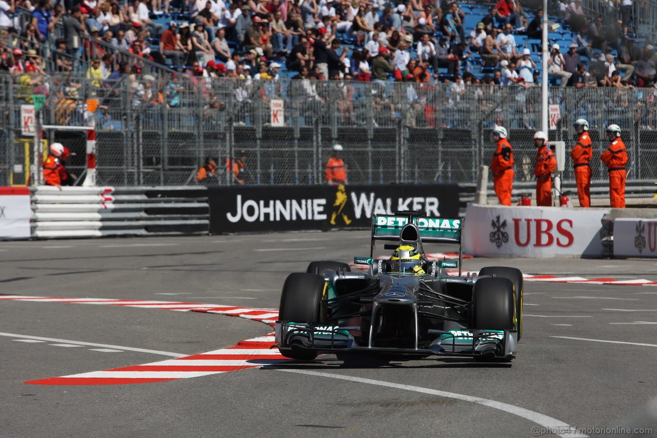 GP MONACO, 23.05.2013- Prove Libere 1, Nico Rosberg (GER) Mercedes AMG F1 W04 