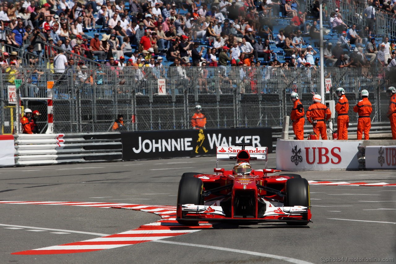 GP MONACO, 23.05.2013- Prove Libere 1, Fernando Alonso (ESP) Ferrari F138 