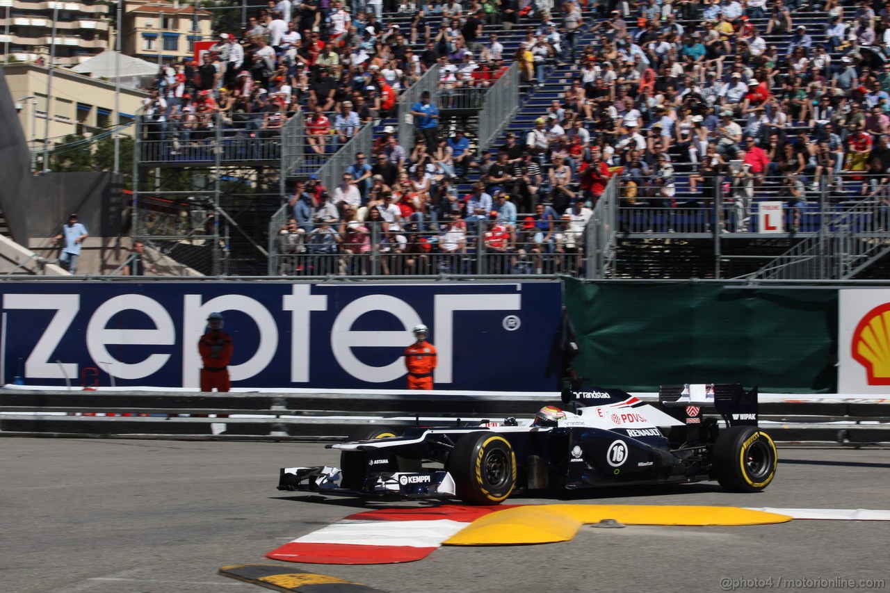 GP MONACO, 23.05.2013- Prove Libere 1, Pastor Maldonado (VEN) Williams F1 Team FW35 