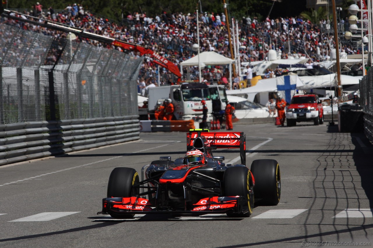 GP MONACO, 23.05.2013- Prove Libere 1, Jenson Button (GBR) McLaren Mercedes MP4-28 