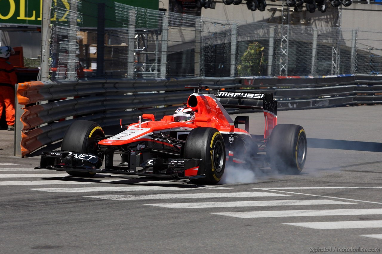 GP MONACO, 23.05.2013- Prove Libere 1, Jules Bianchi (FRA) Marussia F1 Team MR02 