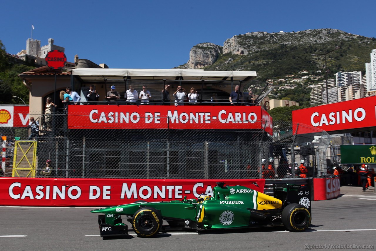 GP MONACO, 23.05.2013- Prove Libere 1, Charles Pic (FRA) Caterham F1 Team CT03 