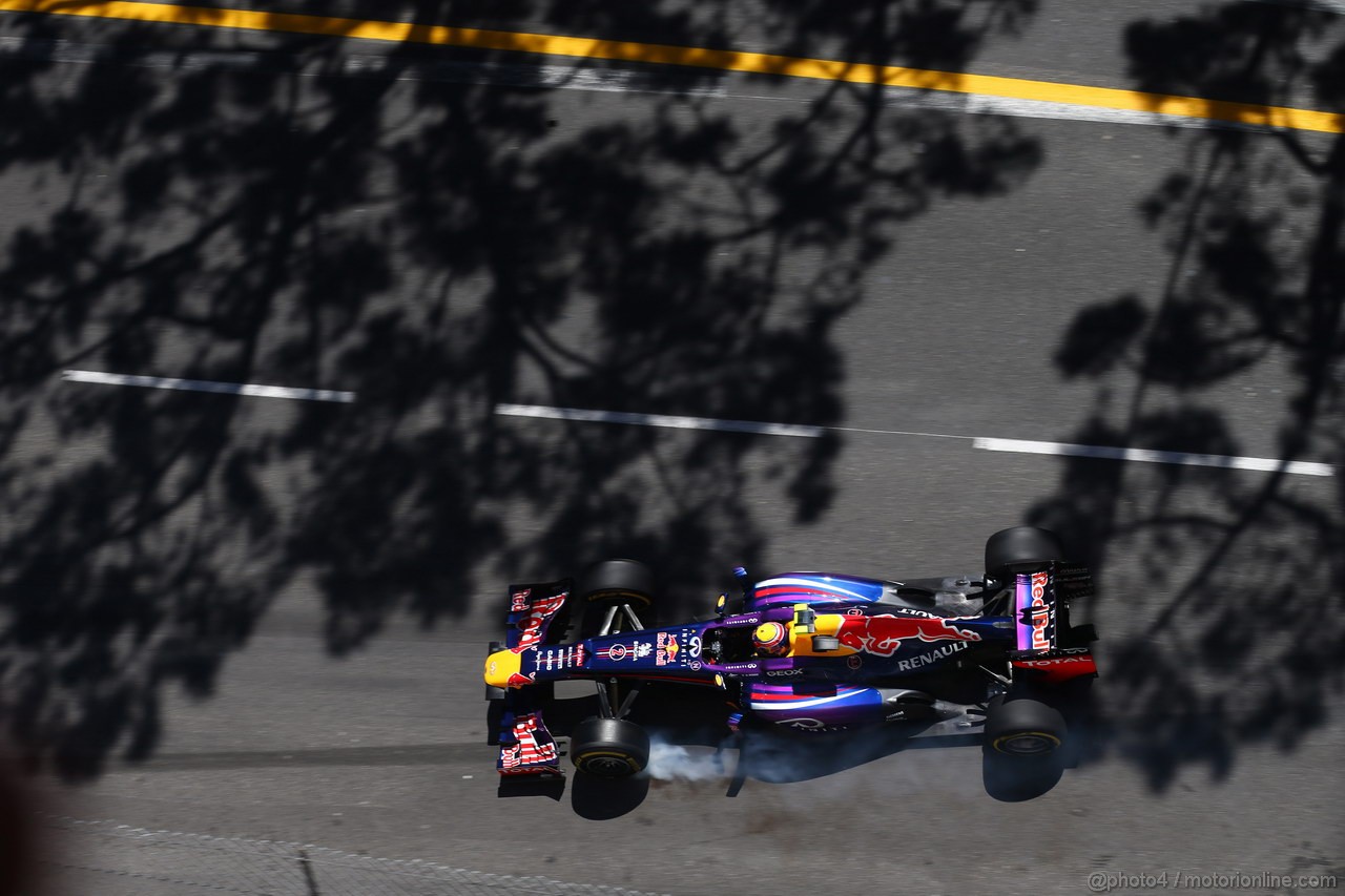 GP MONACO, 23.05.2013- Prove Libere 1, Mark Webber (AUS) Red Bull Racing RB9 