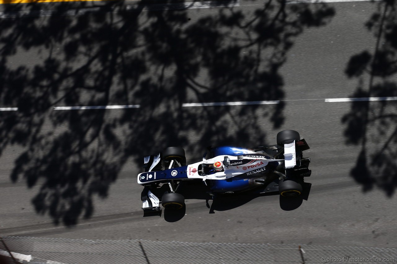 GP MONACO, 23.05.2013- Prove Libere 1, Pastor Maldonado (VEN) Williams F1 Team FW35 