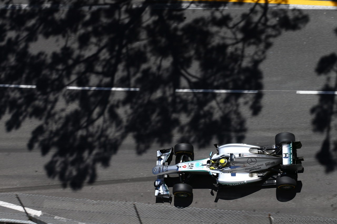 GP MONACO, 23.05.2013- Prove Libere 1, Nico Rosberg (GER) Mercedes AMG F1 W04 