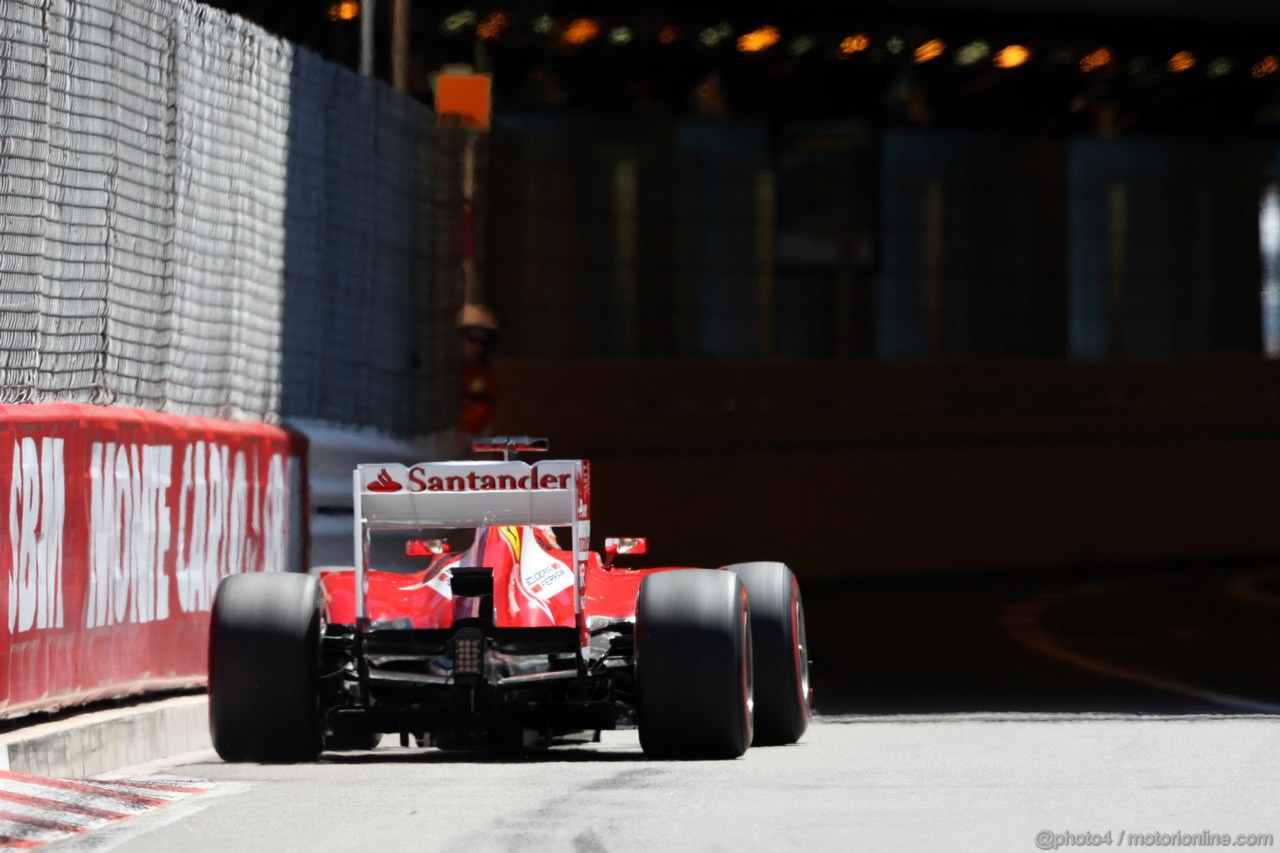 GP MONACO, 23.05.2013- Prove Libere 2, Fernando Alonso (ESP) Ferrari F138 