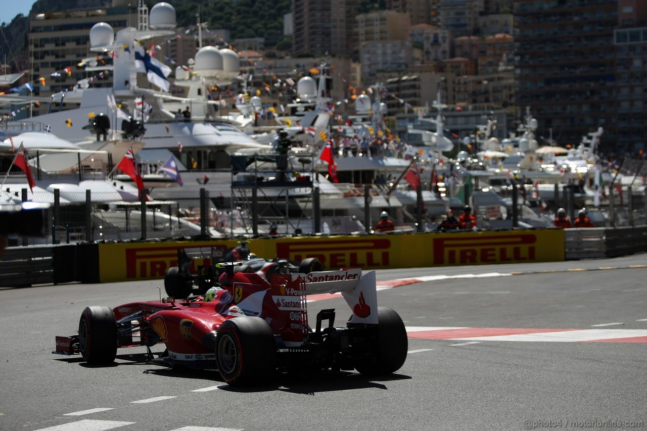 GP MONACO, 23.05.2013- Prove Libere 2, Felipe Massa (BRA) Ferrari F138 
