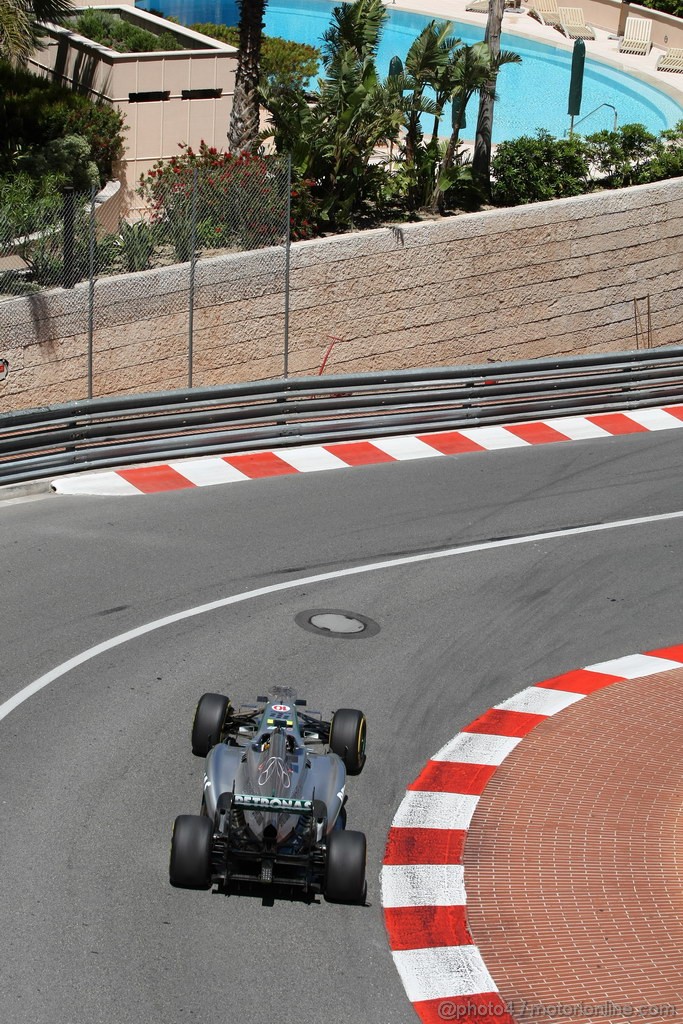 GP MONACO, 23.05.2013- Prove Libere 2, Lewis Hamilton (GBR) Mercedes AMG F1 W04 