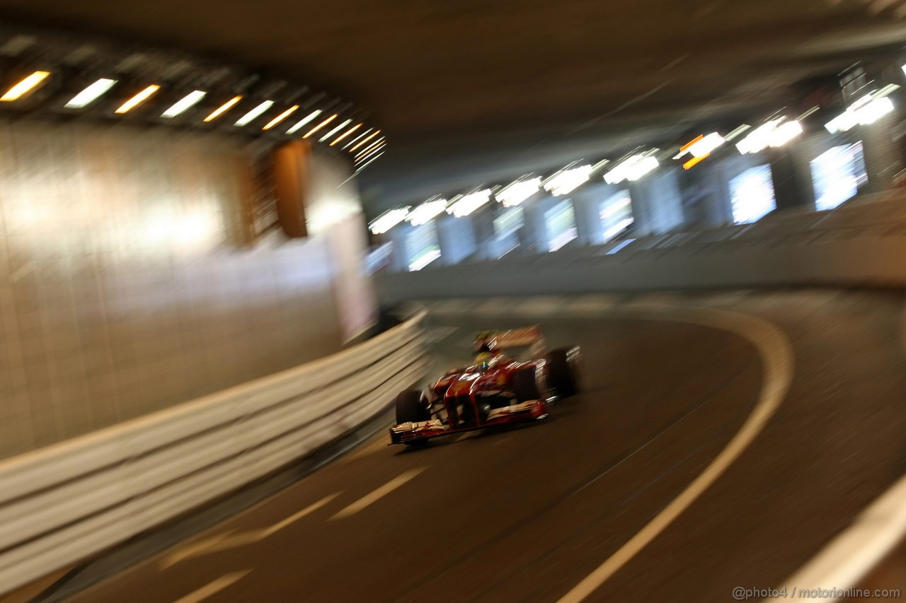 GP MONACO, 23.05.2013- Prove Libere 2, Felipe Massa (BRA) Ferrari F138 