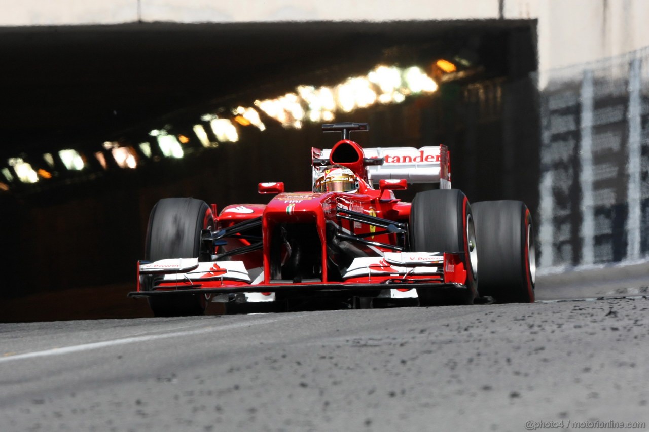 GP MONACO, 23.05.2013- Prove Libere 2, Fernando Alonso (ESP) Ferrari F138 