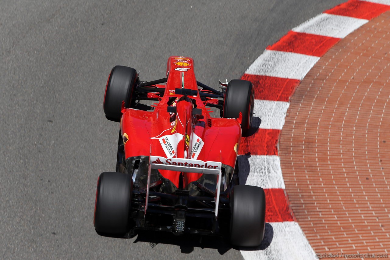 GP MONACO, 23.05.2013- Prove Libere 2, Fernando Alonso (ESP) Ferrari F138 