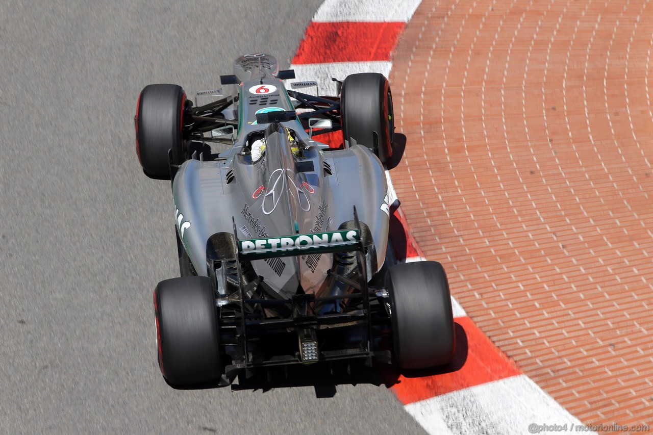 GP MONACO, 23.05.2013- Prove Libere 2,Nico Rosberg (GER) Mercedes AMG F1 W04 
