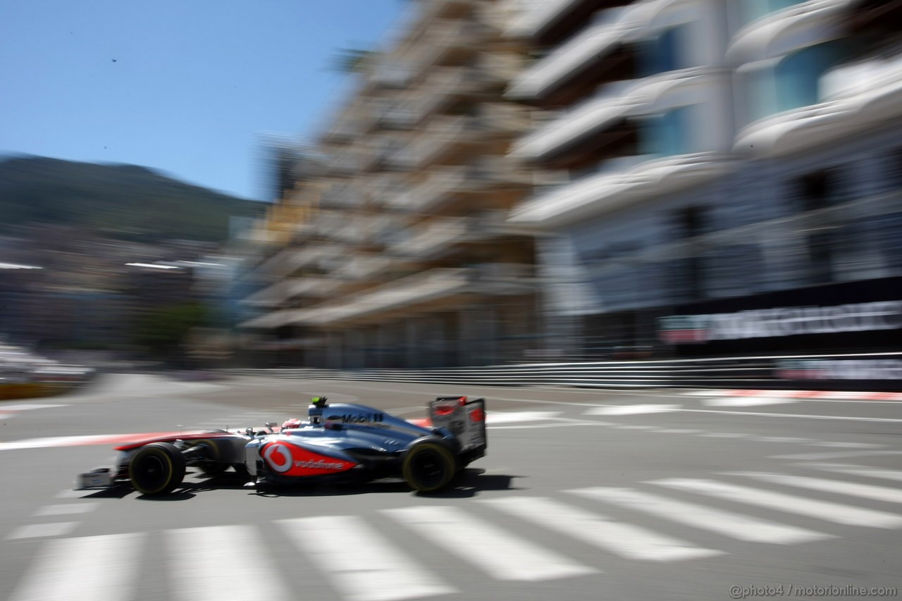 GP MONACO, 23.05.2013- Prove Libere 2, Sergio Perez (MEX) McLaren MP4-28 